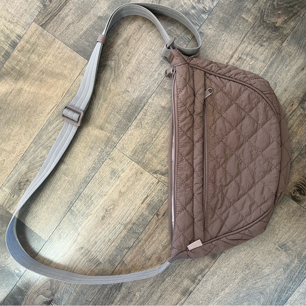 ELA x Jillian Harris Quilted Crossbody Bag in Brown